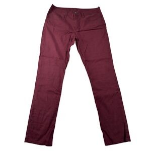 TravisMathew Mens 34x32 Burgundy Maroon Tencel Blend Straight Leg‎ Golf Pants